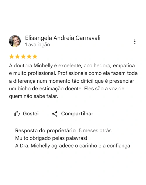 Avaliação real de tutor sobre a SOS Saúde
